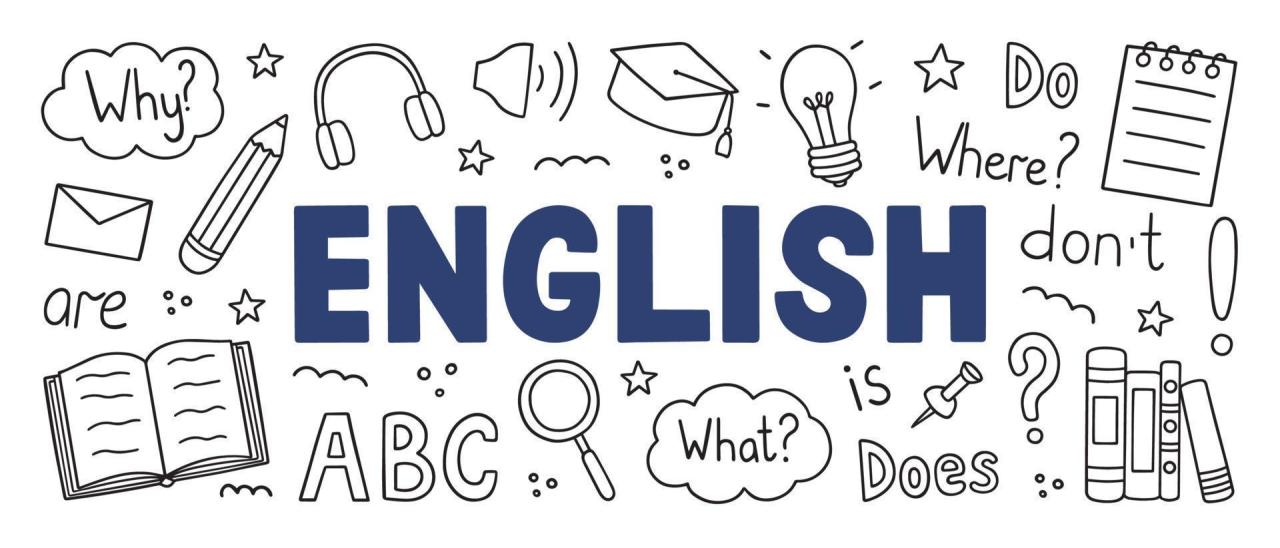 Learning English doodle set. Language school in sketch style. Online ... How To Negotiate A Better Mortgage Rate